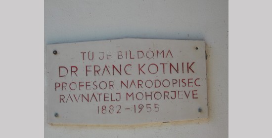 Spominska plošča dr. Francu Kotniku - Slika 1