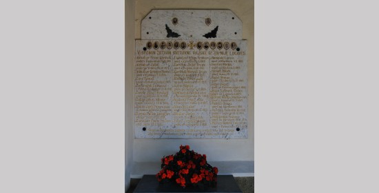 Spominska tabla I. svetovne vojne, pokopališče Loga vas - Slika 1