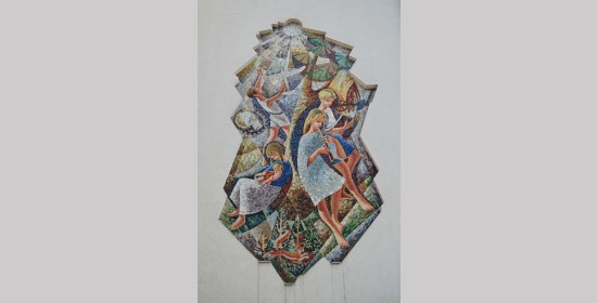 Ebner Mosaik an der Volksschule Velden - Bild 1