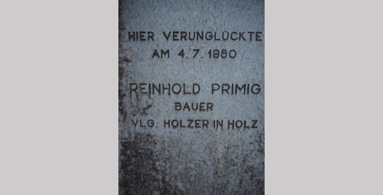 Gedenkstein Reinhold Primig - Bild 4
