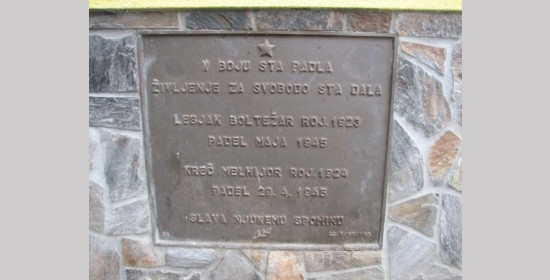 Gedenktafel beim Lesjak - Bild 1