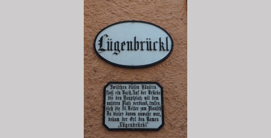 Gedenktafel Lügenbrückl - Bild 1