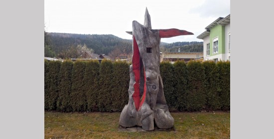 Holzskulptur "Das Leben im Inneren" - Bild 1