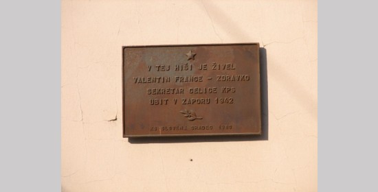 Valentin-France-Zdravko-Gedenktafel - Bild 1