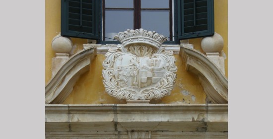 Doppelwappen Schlossportal Karlsberg - Bild 2