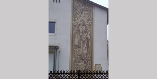 Sgraffito hl. Barbara - Bild 3