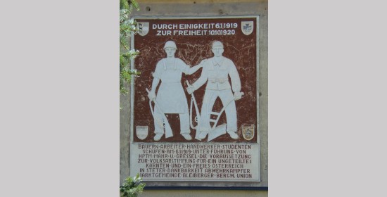 Gedenktafel Kärntner Abwehrkampf Arnoldstein - Bild 1