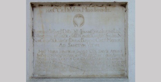 Epitaph Joh.  Paul Jos. Freiherr v. Webersperg - Bild 1